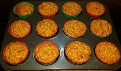 Vegetable and Avocado muffins